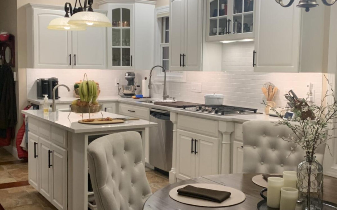 Painted Backsplash in a New Kitchen